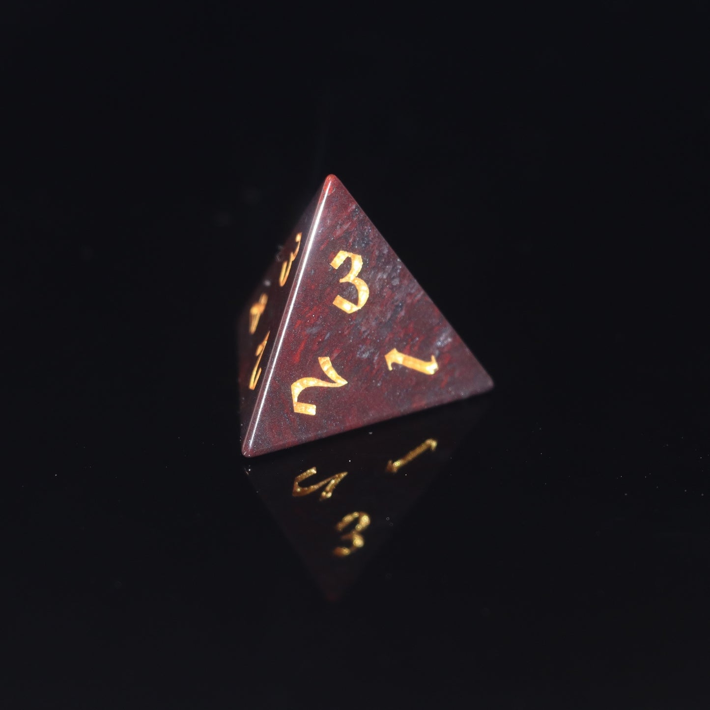 MAGISEVEN Natural Chicken Blood Stone DND DICE Set for TTRPG, Role playing, Pathfinder, MTG, ASMR cosplay