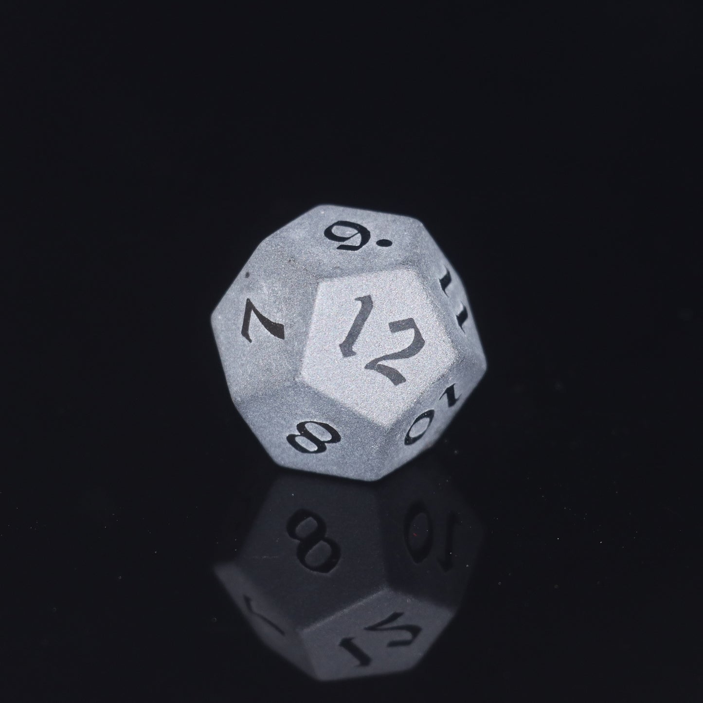 Frosted Obsidian Dice Engraved Gemstone D&D Dice Set Stone DND Dice for Dungeons and Dragons, Handmade Stone Dice for MTG Table Games
