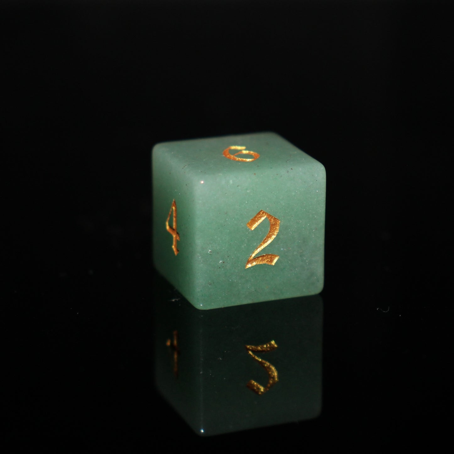 Green Aventurine Sharp Edge DND Dice Set from MAGISEVEN for D&D Role Playing Game, Perfect Gift