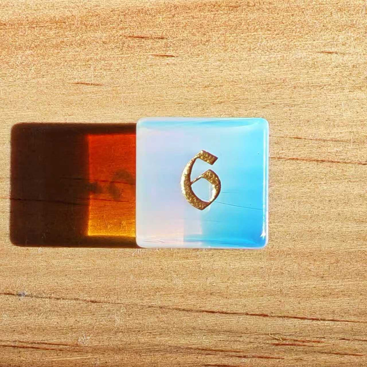 Opal Gemstone DND Dice Set from MAGISEVEN