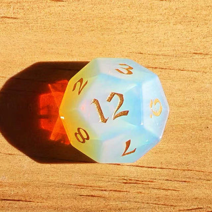Opal Gemstone DND Dice Set from MAGISEVEN