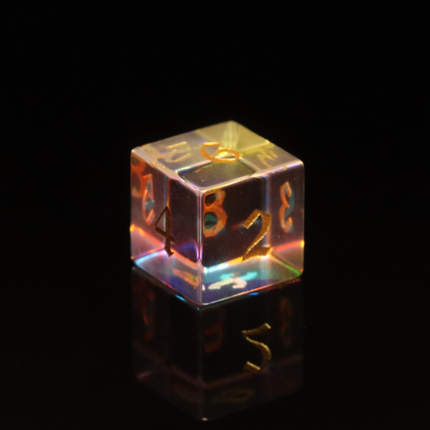MAGISEVEN Prismatic Dichroic Glass DND Dice Set for Dungeons and Dragons, RPG, MTG, ASMR, Cosplay